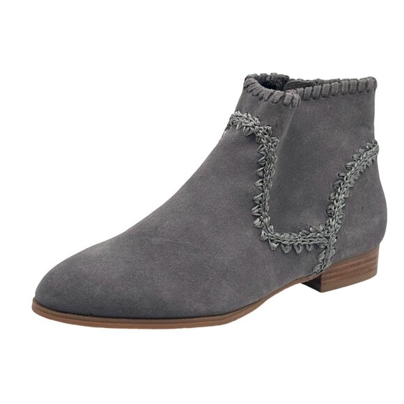 Jack Rogers Gemma Suede Ankle Booties, Gray, Size 5.5, M - Picture 1 of 13
